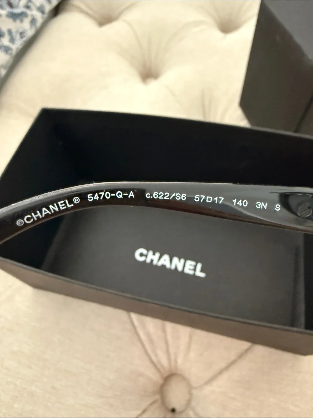 CHANEL Black oversized Women's Sunglasses